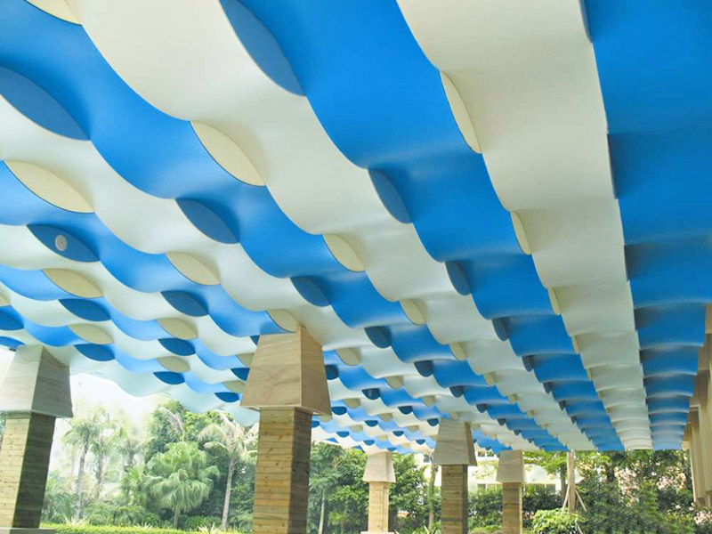 膜結(jié)構(gòu)廣場(chǎng)景觀彩膜