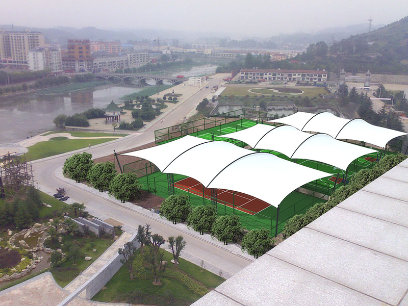 膜結(jié)構(gòu)體育場(chǎng)館