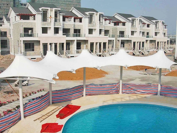 膜結(jié)構(gòu)泳池遮陽