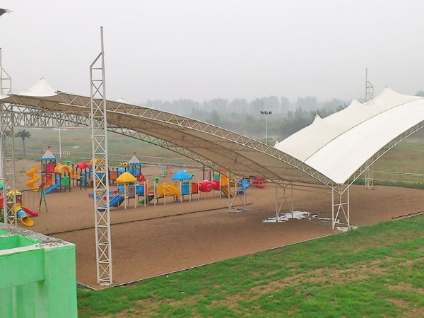 膜結構廣場景觀彩膜