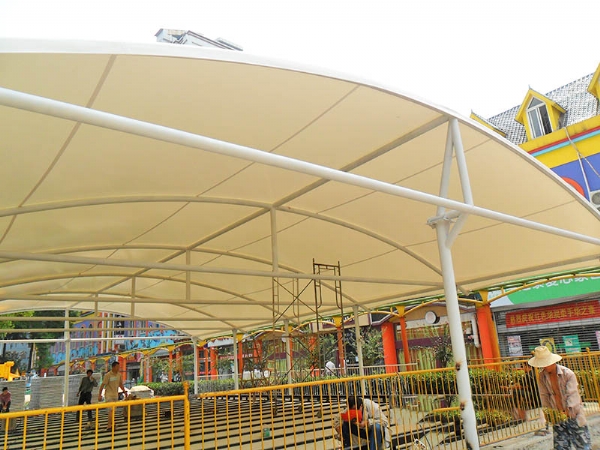 膜結構廣場景觀彩膜