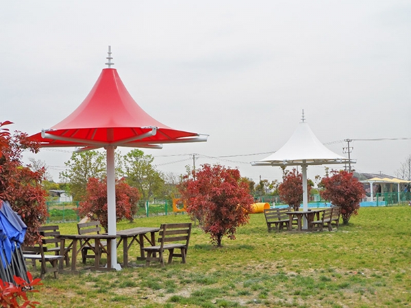 膜結構廣場景觀彩膜