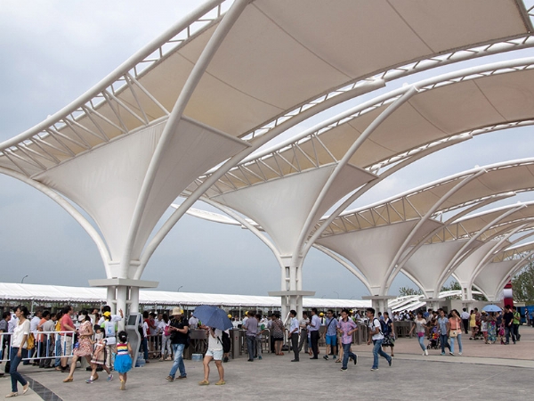 膜結構廣場景觀小品