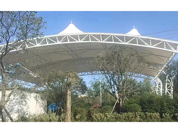 成都膜結(jié)構(gòu)籃球場(chǎng)完工